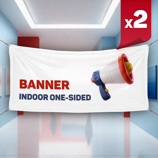 Indoor One-Sided Banner x2