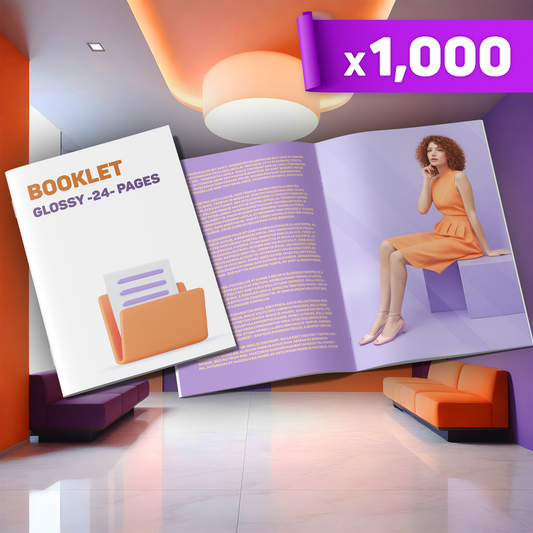 Glossy 24-pages Booklet x1,000