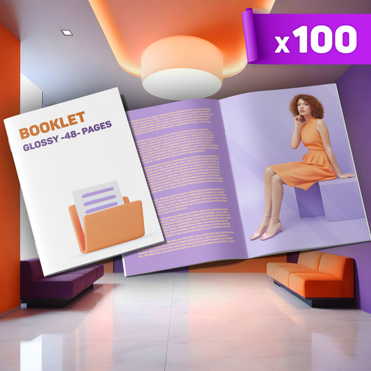 Glossy 48-pages Booklet x100