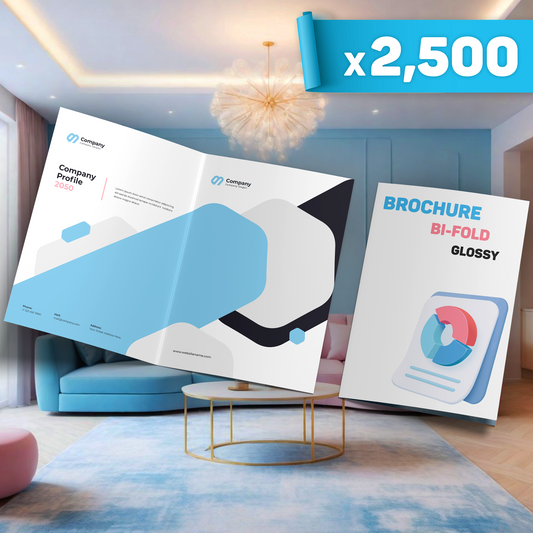 Bi-fold Glossy Brochure x2,500