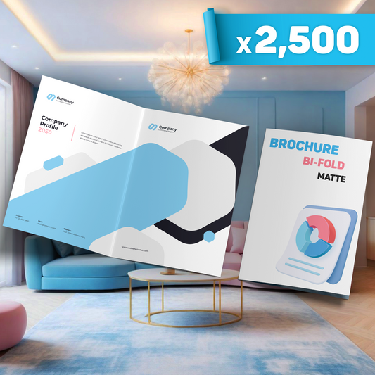 Bi-fold Matte Brochure x2,500