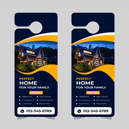 Non-Perforated Door Hangers x2,500