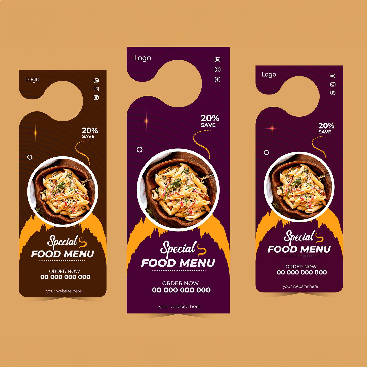 Non-Perforated Door Hangers x500