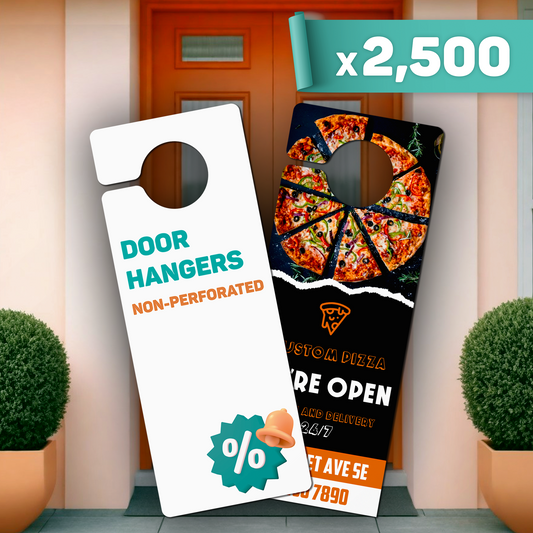 Non-Perforated Door Hangers x2,500