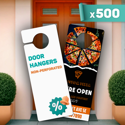 Non-Perforated Door Hangers x500