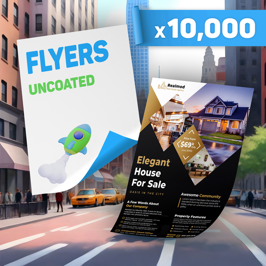 Uncoated Flyers x10,000